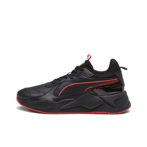 PUMA Scuderia Ferrari RS X Low Топ Повседневная обувь Мужская Черный Красный