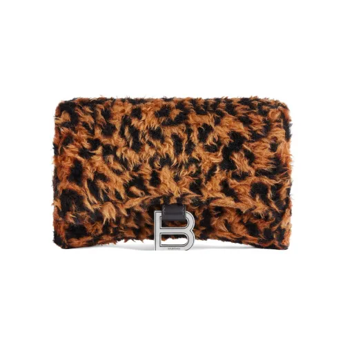 Balenciaga HOURGLASS Полиэстер Сумка через плечо Кошелек Обычный Женский Бежевый