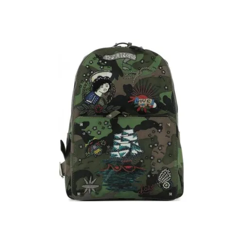 Valentino Рюкзак из коровьей кожи мужской многоцветный