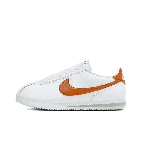 Nike Cortez Low Топ Повседневные Беговые Кроссовки Мужские Белые Оранжевые