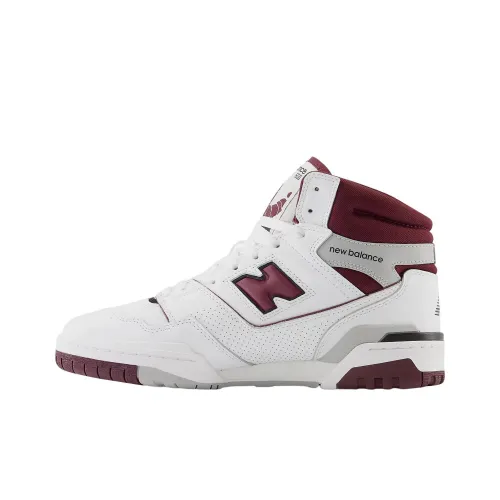 New Balance NB 650 Винтажные баскетбольные кроссовки High Top Белый Красный Унисекс