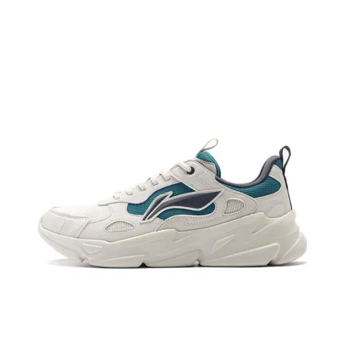 LINING Stream Fireflies Амортизаторы Устойчивый к истиранию Низкий топ Повседневный Мужской Белый Синий