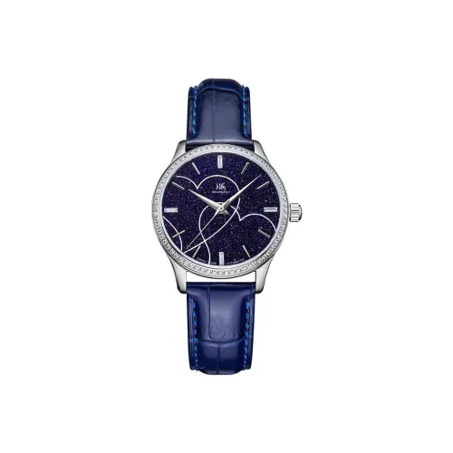 Шанхай National Collection Автоматический Механический Механизм Кожаный Ремешок Часы Женские Черный Циферблат 890 5 Z2