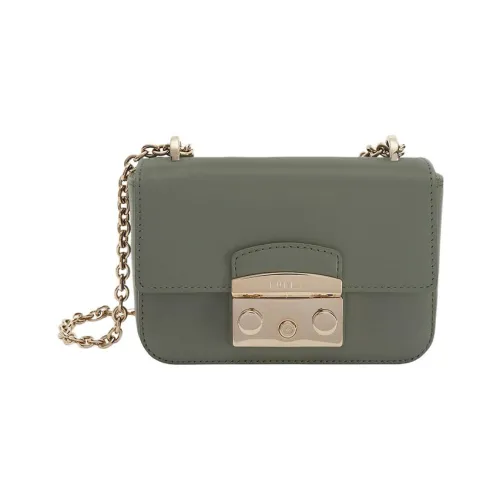 Furla Телячья кожа Сумка через плечо Сумка на плечо Мини Женская Зеленая