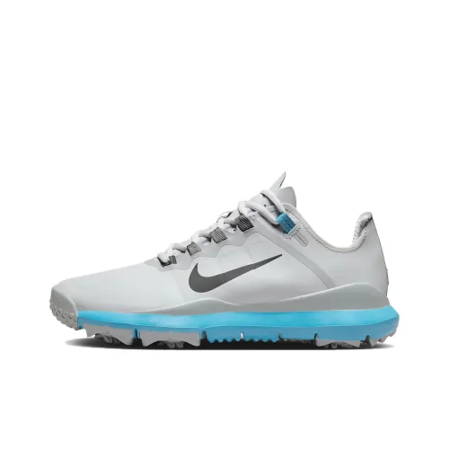 Nike Tiger Woods '13 Slip-Resistant Low Top Golf Shoes Men's Gray Blue Найк Тайгер Вудс '13 Низкие Топ Обувь для гольфа Мужская Серый Синий