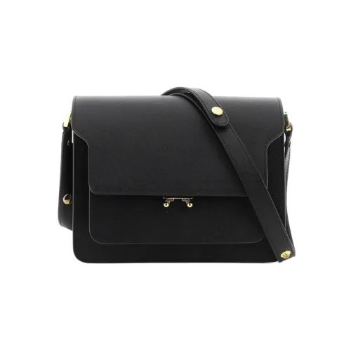 MARNI Основная часть кожа сумка через плечо сумка на плечо женская черная