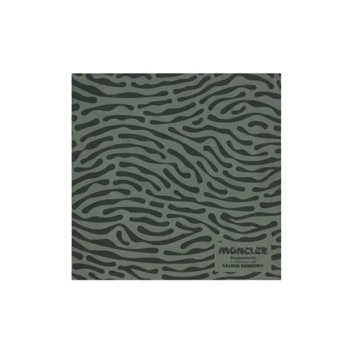 Moncler Шелковые шарфы Унисекс Армейский зеленый