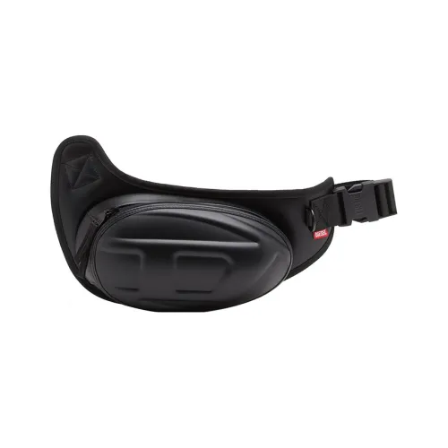 DIESEL Коровья кожа Полиэстер Бананка Стандартный Мужской Черный