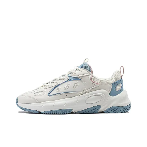 LiNing Wing Wind Противоскользящий Устойчивый к износу Низкий Топ Casual Женские Белый Синий