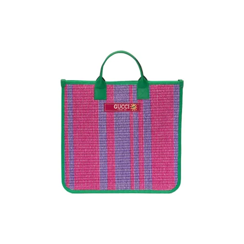 GUCCI Хлопковая ткань с Supreme холст тоут сумка сумка для покупок сумка обычная детский розовый фиолетовый
