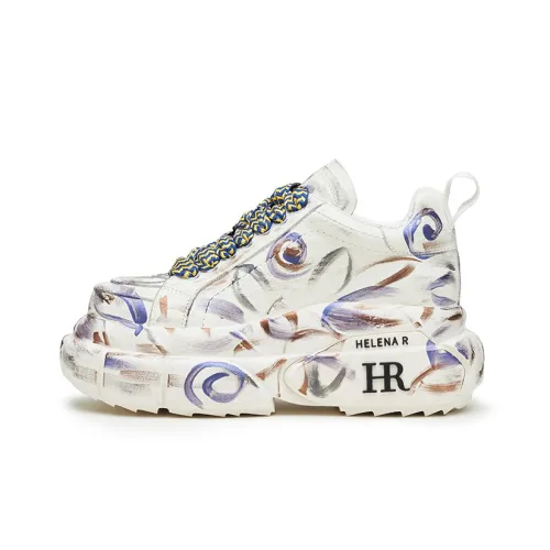 HR Модный Уличный стиль Платформа Обувь Женская Белая