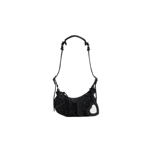 Balenciaga Le Cagole Ткань Сумка Сумка через плечо Мини Женская Черная