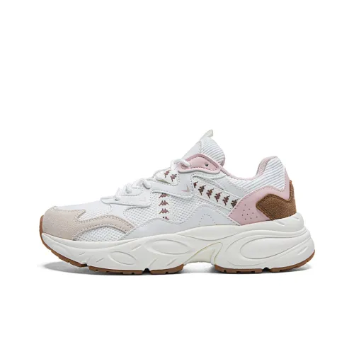 KAPPA массивные кроссовки Low Top корейские белые/кремово-розовые женские