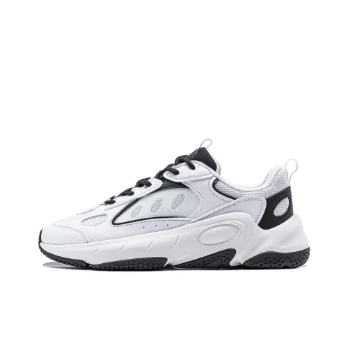 LINING Wing wind Амортизация Устойчивость к истиранию Поддержка Низкий Топ Casual Женский Черный Белый