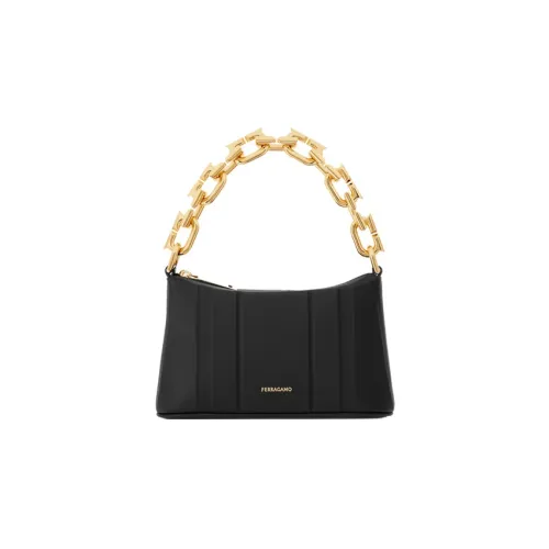 FERRAGAMO Корова Кожа Сумка Мини Женская Черная