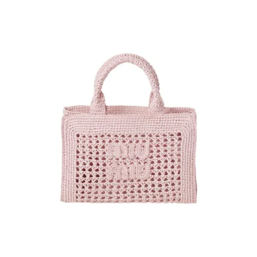 MIU MIU Солома And Прутья ивы Сумка через плечо Сумка Женские Розовый