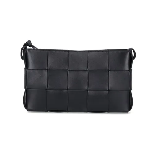 Bottega Veneta Cassette Овечья кожа Сумка через плечо Стандартная Женская Черная