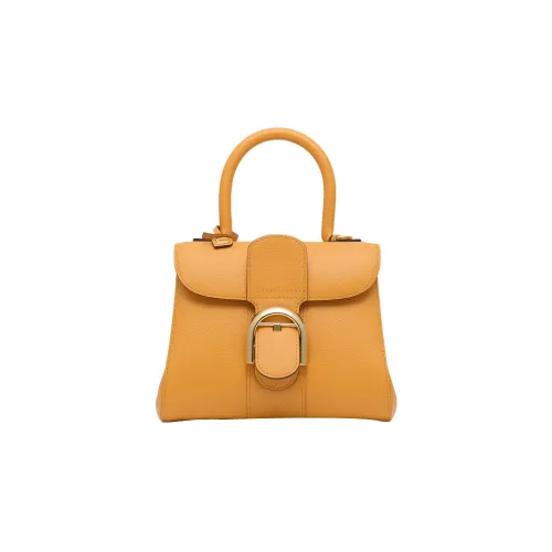 Delvau Brillant с рельефной телячьей кожей сумка через плечо мини-сумка женские Honeys желтый