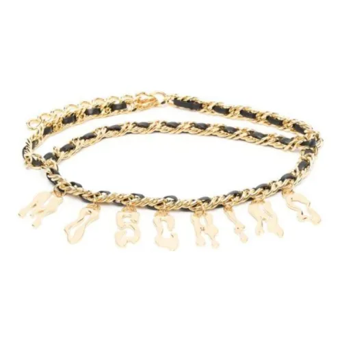 MOSCHINO Голень кожа, алюминий, латунь, цинковый сплав, цепи для талии, женские