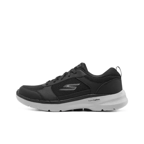 Skechers Go Walk 6 Low Топ Повседневная обувь Мужская Черный Серый
