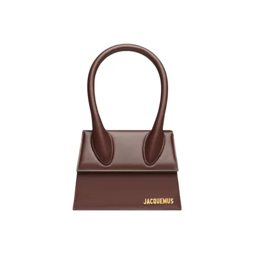 Jacquemus Le Chiquito Moyen Сумка через плечо из коровьей кожи сумка для женщин цвет Midnight коричневый