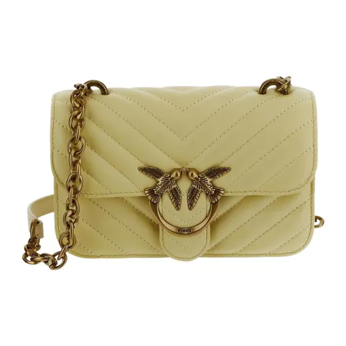 PINKO Кожа Сумка через плечо Мини Женская Желтая