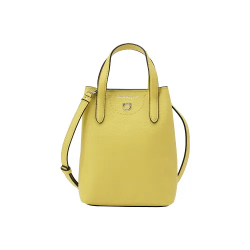 FERRAGAMO GANCINI Телячья кожа Сумка через плечо Сумка Mini Женская Желтая