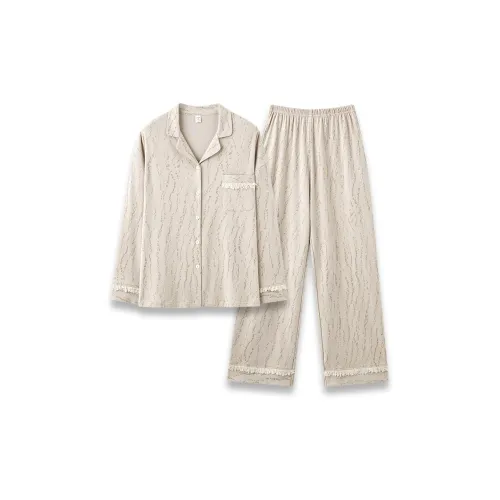 Jovini Pajama Комплект Женский Бежевый Абрикос