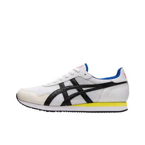 Asics Tiger Runner Low Топ Беговые кроссовки Мужской Черный белый