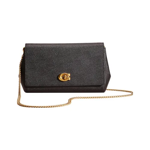 COACH Alexa GRAIN LEATHER Квадратная сумка сумка через плечо женская черная