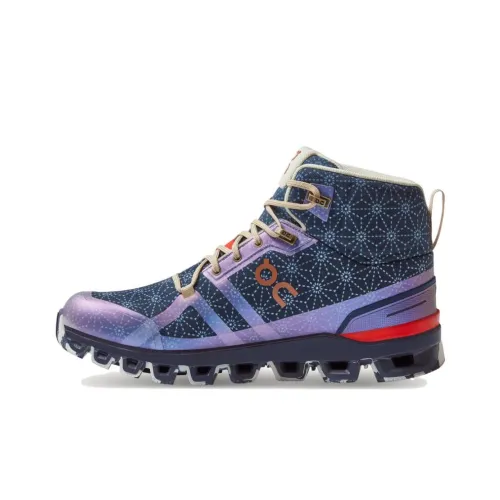 LOEWE x On LOEWE Амортизаторы Shock Slip-resistant Abrasion-resistant MID Топ Уличная обувь Женская Синий Фиолетовый
