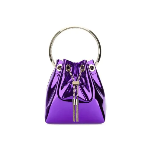 Jimmy Choo Ткань Сумка Сумка через плечо Сумка через плечо Мини Женская Фиолетовая