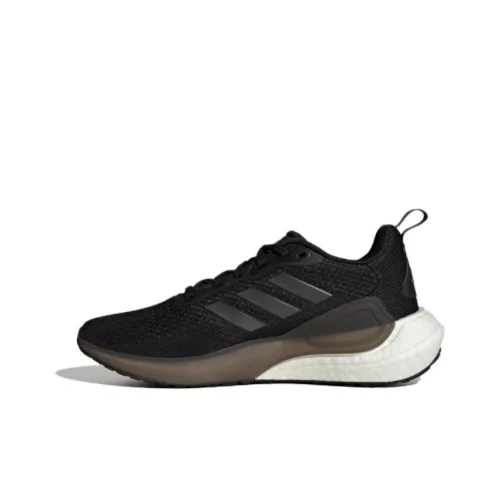 Adidas Alphalava Износостойкий Дышащий Легкий MID Топ Повседневные Беговые кроссовки Унисекс Черный