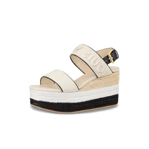 LOUIS VUITTON One Ремешок Сандалии Женские Бежевые