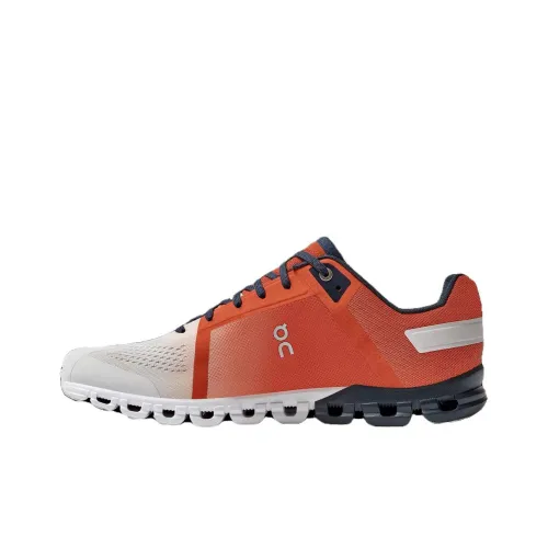 On Cloudflow Slip-resistant Abrasion-resistant Low Top Casual Running Shoes Men's Orange На Cloudflow противоскользящий устойчивый к истиранию низкий топ повседневная обувь для бега мужской оранжевый
