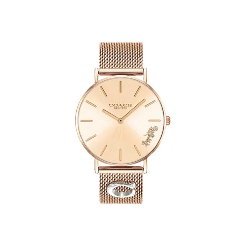 COACH Кварцевый Movement Женские Perry Часы 36mm*36mm*7,5mm Золотой