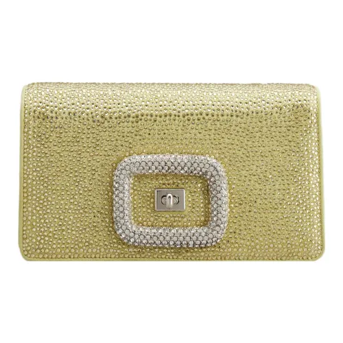 Roger Vivier Замша Кожа Одно плечо Через плечо Клатч Мини Женский Желтый