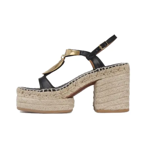 Chloe Pema One Strap Sandals 8,5cm Women's Black Члои Pema One Ремешок Сандалии 8,5см Женские Черные