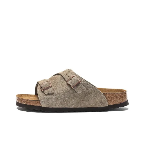 Birkenstock ЭВА Кожа Пэчворк Тихий Быстросохнущий Слипоны Унисекс Бежевый Стандартный