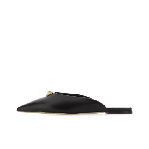 Valentino Roman Stud Домашние тапочки Женские Черный