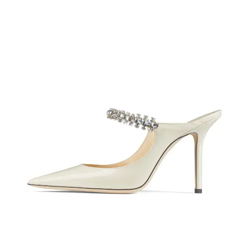 Jimmy Choo Bing Домашние тапочки Женские Белые