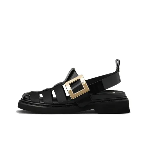 Roger Vivier Rangers Сандалии в римском стиле Женские Черный