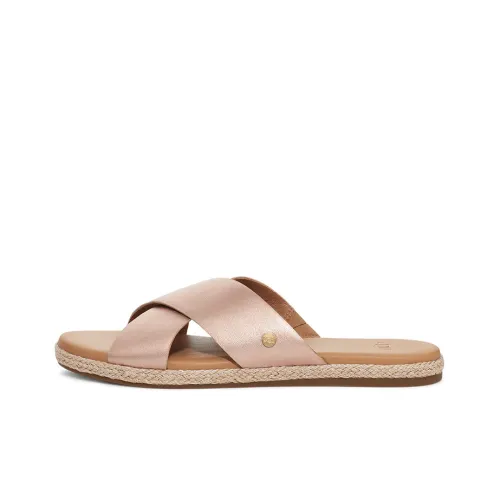 UGG Резина Слипоны Женские Розовое Золото