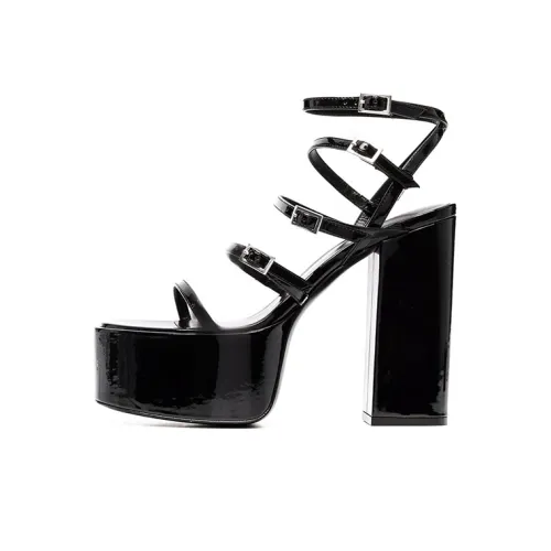 Сандалии Paris Texas в римском стиле женские черные