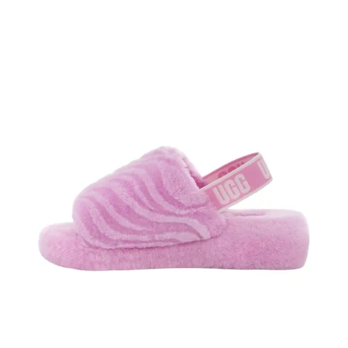 UGG FLUFF YEAH Волна Тапочки Женские Розовый