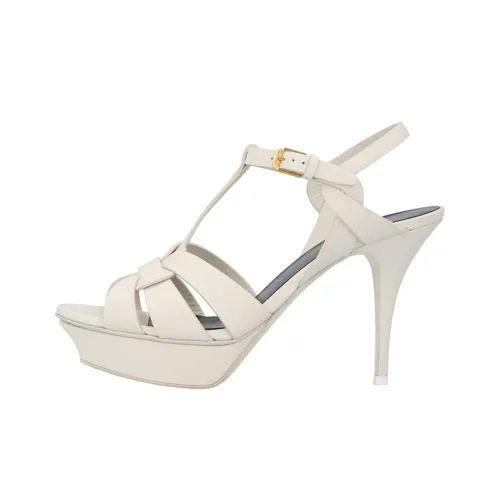 SAINT LAURENT One Ремень Сандалии Женские Белые