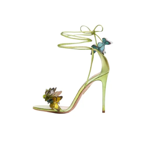 AQUAZZURA One Ремешок Сандалии Женские Зеленые