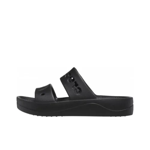 Crocs Baya Platform Clog Слипоны Унисекс Черный