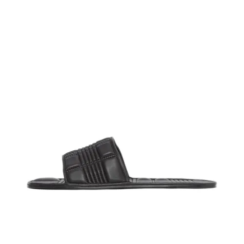 Burberry Кожаный Пэчворк Тихий Слипон Женские Черный