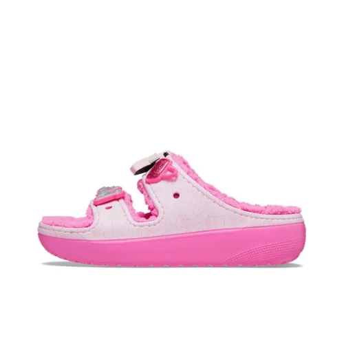 Барби x Crocs Слипоны Женские Розовые
